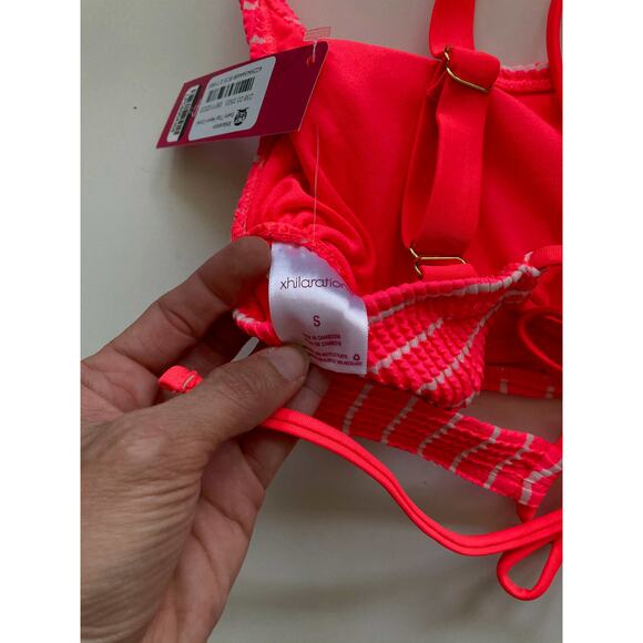 Xhilaration Target Textured Bikini Top Pink Size Small NEW - Picture 7 of 7